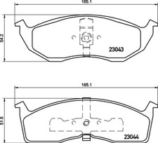 Mintex Front Axle Brake Pad