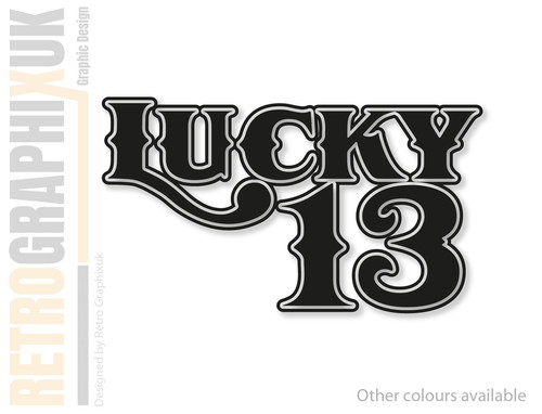 Lucky sticker decal vintage - lucky,