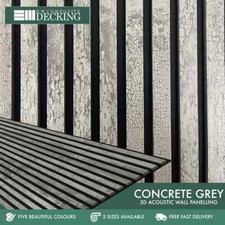 Concrete Grey Acoustic Wood