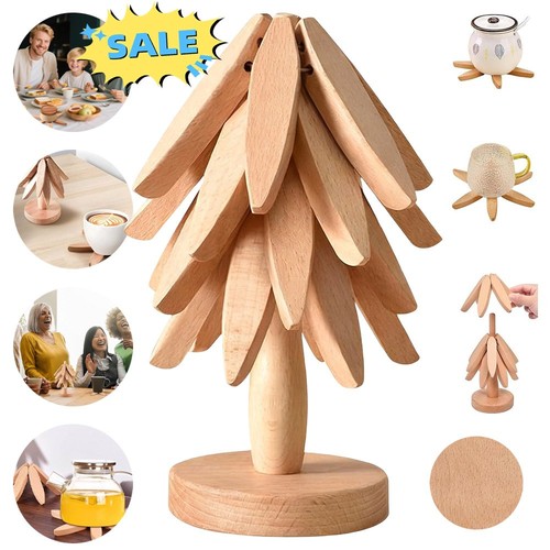 Wooden trivets for - for, dishes