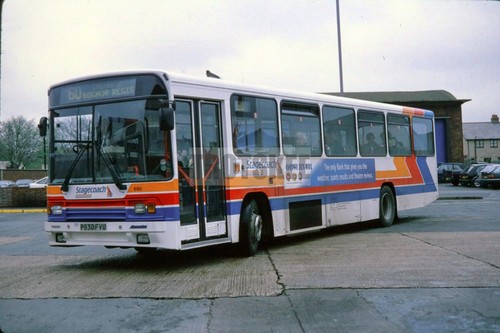 35mm slide sussex bus - slide, volvo