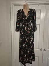 Bnwt Black Floral Maxi Dress