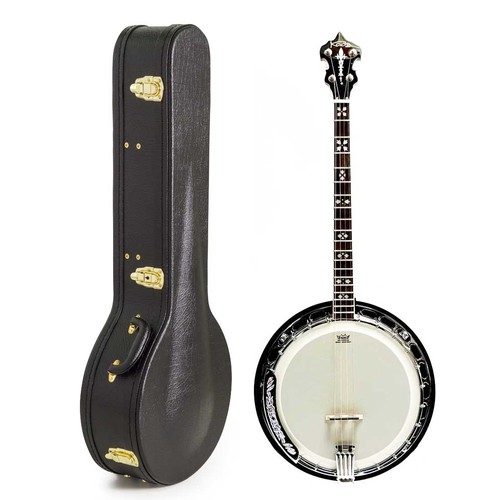 Banjo with hard case - banjo, 4