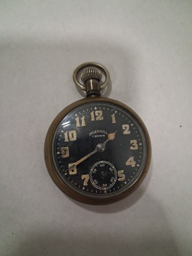 Vintage ingersoll crown - vintage, black