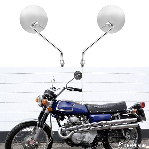 Round side mirrors rearview - round,
