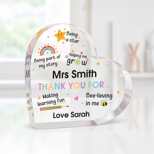 Personalised teacher thank you - personalised,