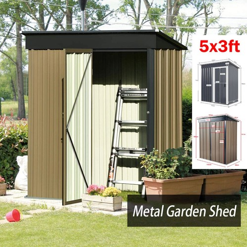 Metal garden shed 3ft - metal, 5