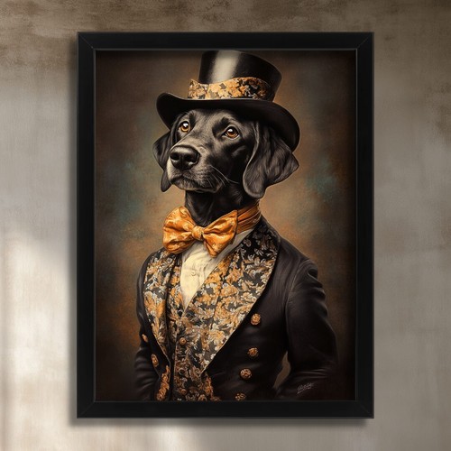 Victorian steampunk labrador - victorian,