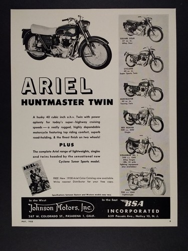 1958 ariel huntmaster square - 1958,