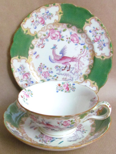 Mintons green cockatrice - green, trio