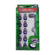 Subbuteo Football Team Players Set - Blue & White Stripe