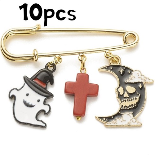 Halloween enamel charm - x,