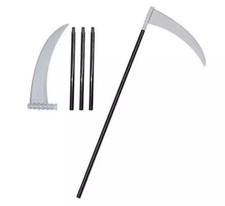 Halloween Plastic Death Scythe - Costume Accessory Fancy Dress Up Prop Reaper