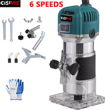 1200W Electric Hand Trimmer Palm Router Laminate Woodworking Laminator UK Plug