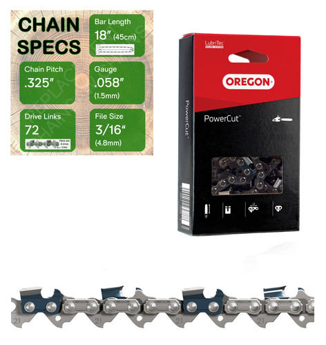 Oregon 21lpx072 chainsaw - 18",