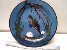 Watcombe Pottery Plate Kingfisher 13 cm