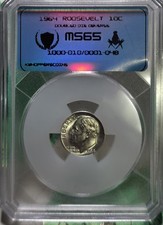 1964 Roosevelt Dime Beautiful Obverse Doubling Nice Coin!