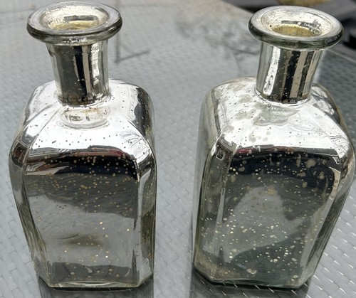Mercury glass vases - glass, hobby