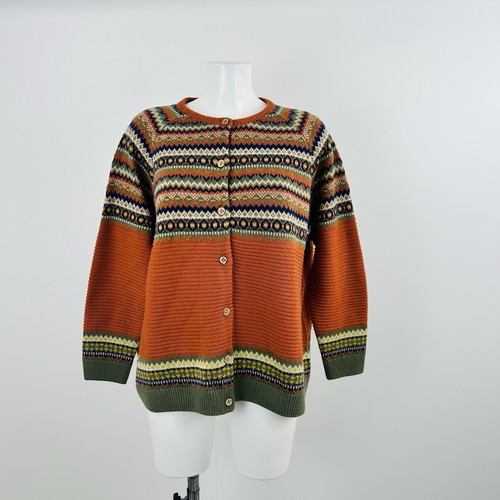 Fair isle wool cardigan - fair,