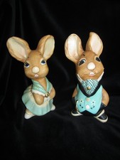 Large Pendelfin Mother Rabbit, & Uncle Soames , 7.5" high