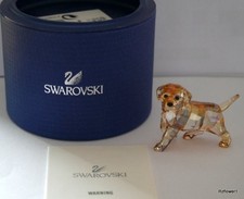 Cute Swarovski Crystal Golden Retriever Puppy Standing, 1142824, boxed