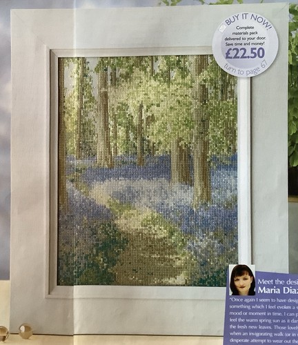Cross stitch chart - stitch, bluebell
