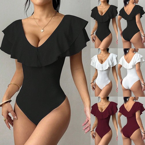 Ladies neck bodysuits tops - ladies,