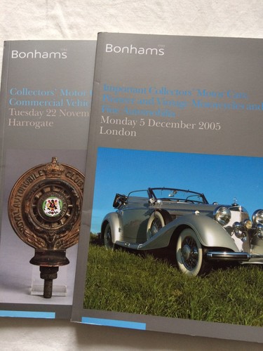 Bonhams car auction brochures - bonhams,