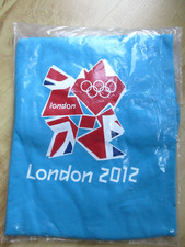 Adidas BNWT OFFICIAL LONDON 2012 Olympics Blue T-SHIRT Child Age 7-8 New Sealed
