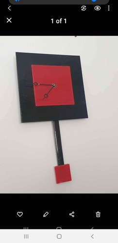 Funky pendulum clock - funky,