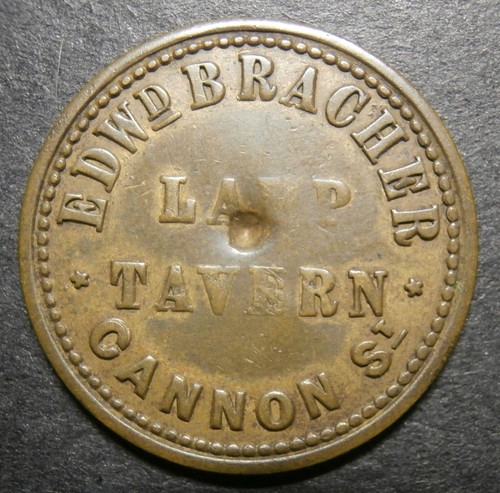 Farthing pub token lamp - /,