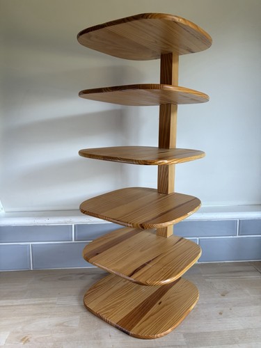 Vintage wooden shelving unit - shelving,