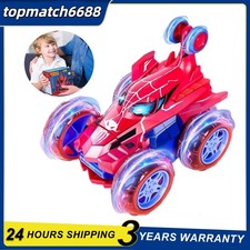 Spiderman Stunt Car Remote Control Cars Toys for Boys Girls Birthday Xmas Gifts