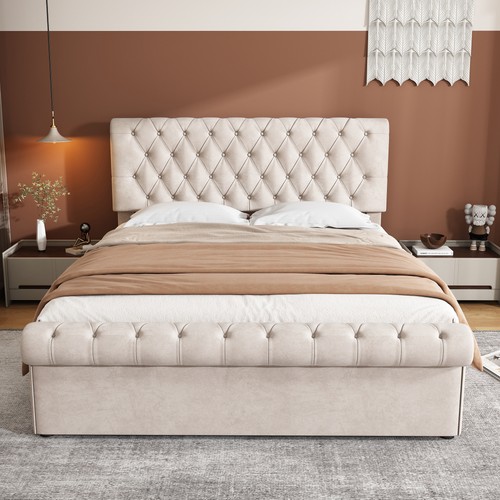 5ft king upholstered bed - 5ft,