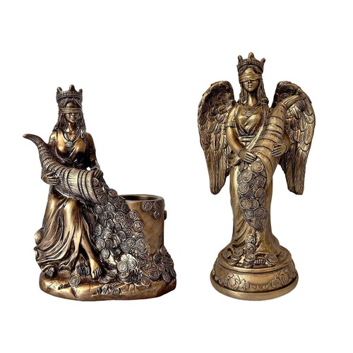 Resin goddess wealth tyche - of,