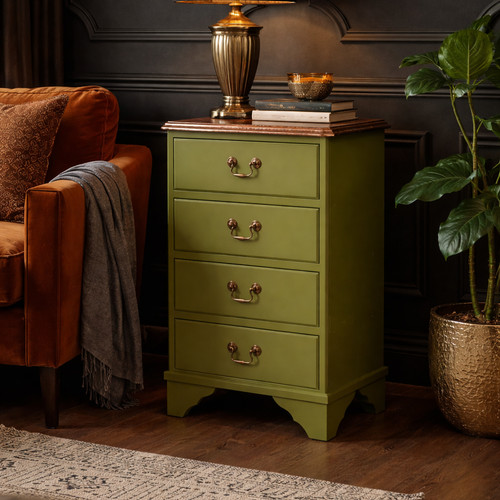 Vintage upcycled painted green - painted,