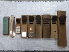 Vintage Japanese Kanna Plane Set x7 Whetstone Folding Saw Woodworking Tools #141