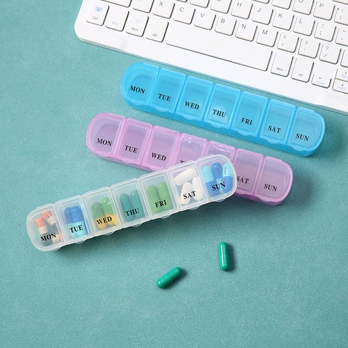 Day weekly pill box 14 - day,