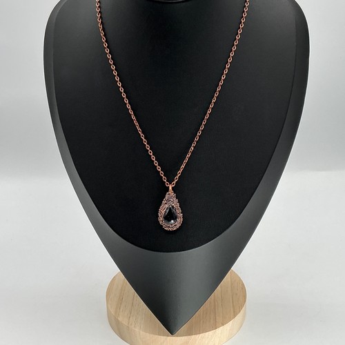 Copper necklace blue sandstone - copper,