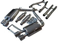 Fit Jaguar XF Sedan 3.0L NA & Supercharged 12-15 Dual Exhaust Systems w/ H Pipe