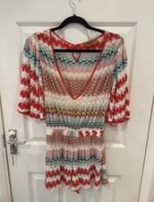 Missoni Mare Women’s Playsuit Romper Woven New IT40 Beach Cover Up New Unworn