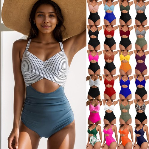 Women swimwear cut out padded - swimwear,