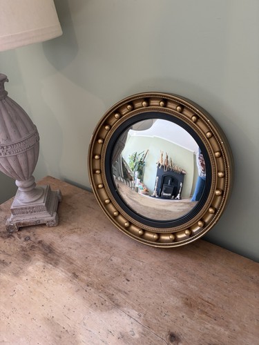 Vintage gold convex port - , hole