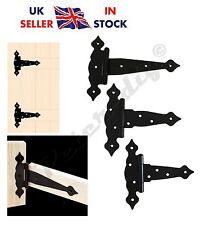 Heavy Duty Black Triangular Decorative Tee Hinges 3 Sizes Thickness: 2.5mm