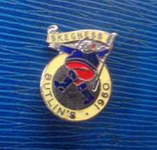 Early Original Butlin / Butlins Badge - Skegness 1960 maker W. Reeves Birmingham