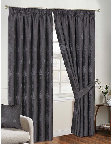 Jacquard pencil pleat curtains - pleat,