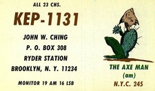 CB radio QSL postcard odd