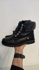 Vintage Y2k Wrangler Lace-up Fur Ankle Boots Uk 5 Eur 38