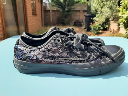Converse all star black - star, sequin