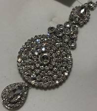 Clear Stone with Silver Metal